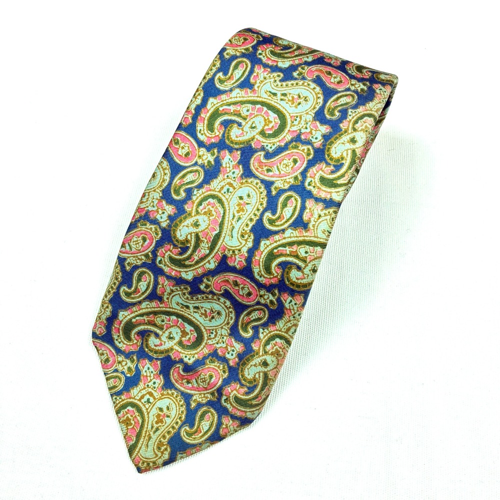 VTG Brooks Brothers Makers Silk Tie Paisley Print